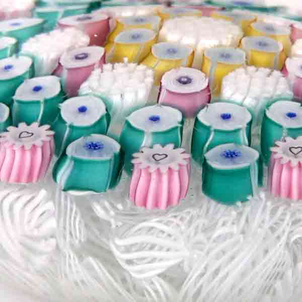 Large Concentric Roses & Stardust Cane - Image 2